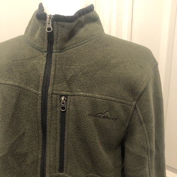 Eddie Bauer men’s full zip fleece sweater size small - Picture 2 of 5